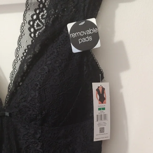 Sophie B. Black Lace Bodysuit - Picture 2 of 5